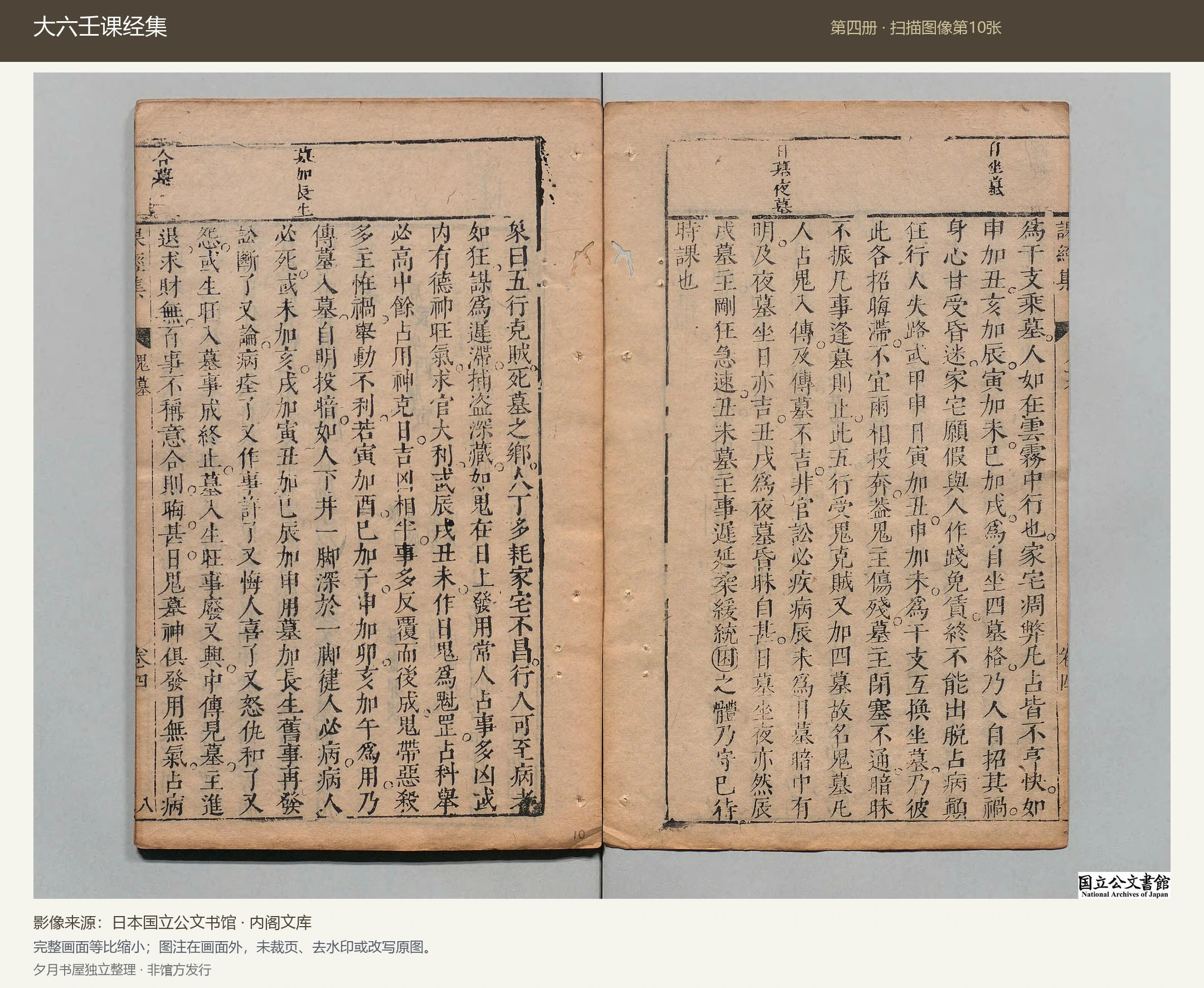 大六壬课经集第四册扫描图像第10张预览