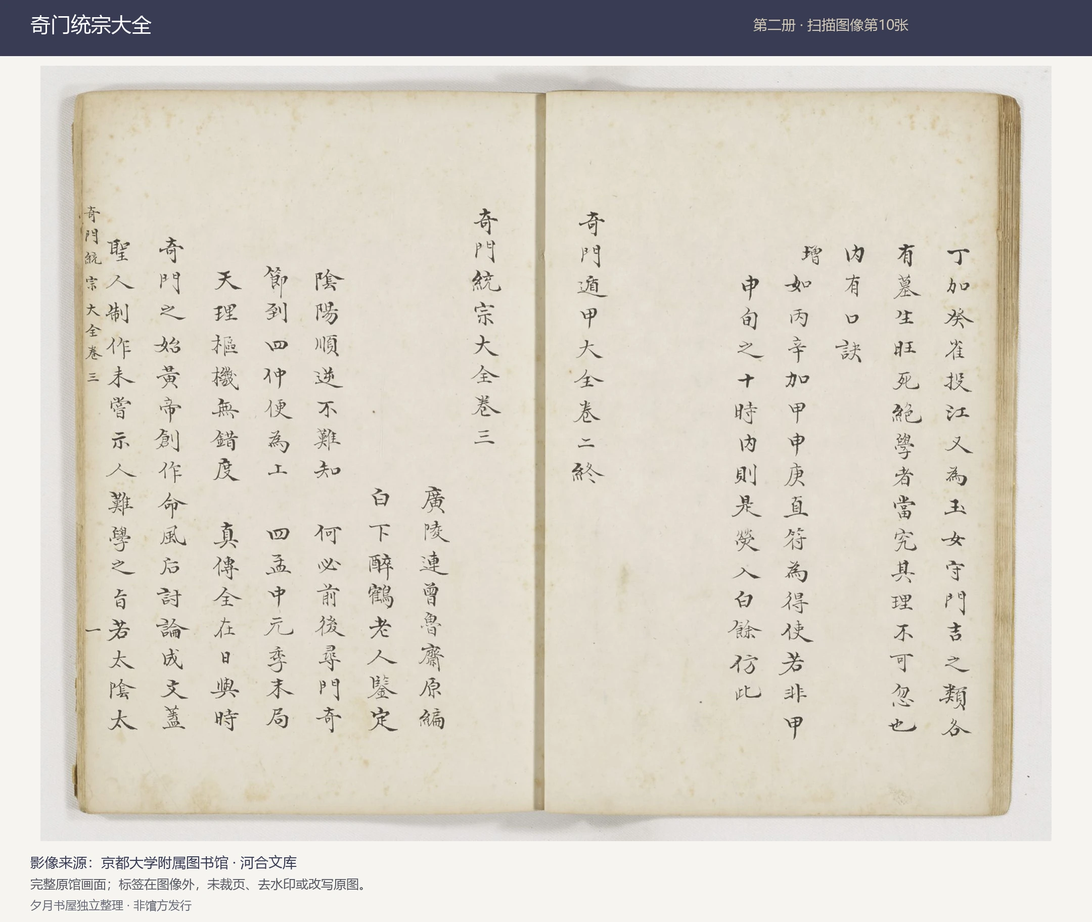 奇门统宗大全第二册扫描图像第10张