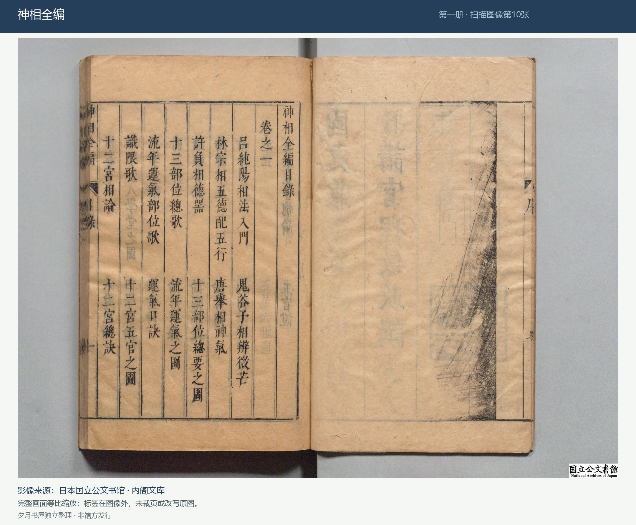 神相全编第一册原馆扫描预览