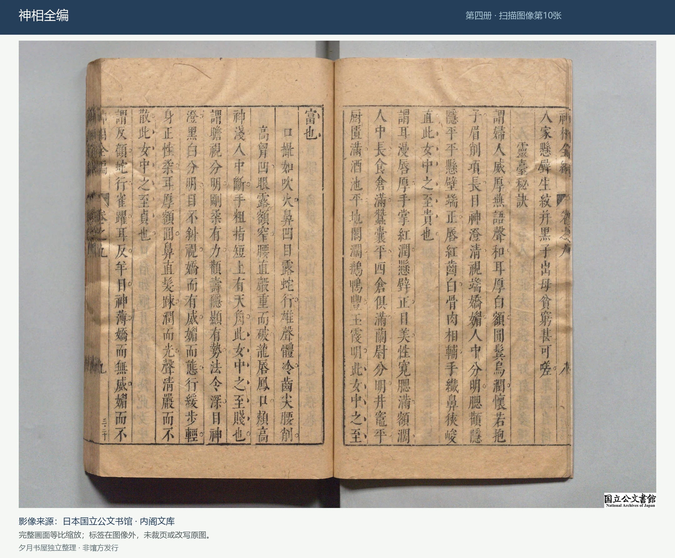 神相全编第四册原馆扫描预览